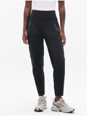 Women's Athleta Trekkie North High Rise Jogger Pants Black, Sz 14